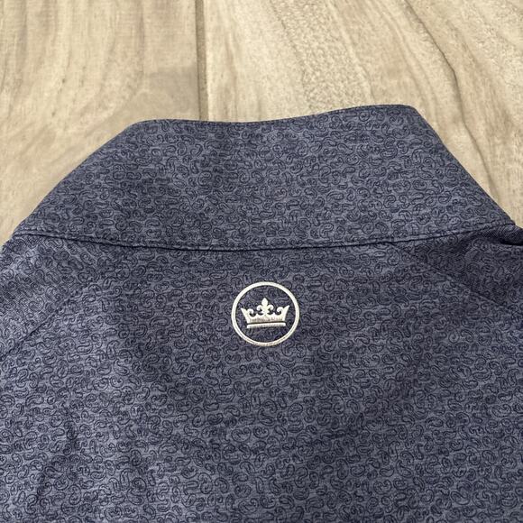 Peter Millar Crown Crafted Stealth Performance Zip Pullover Men’s Sz Small Logo - Picture 12 of 12